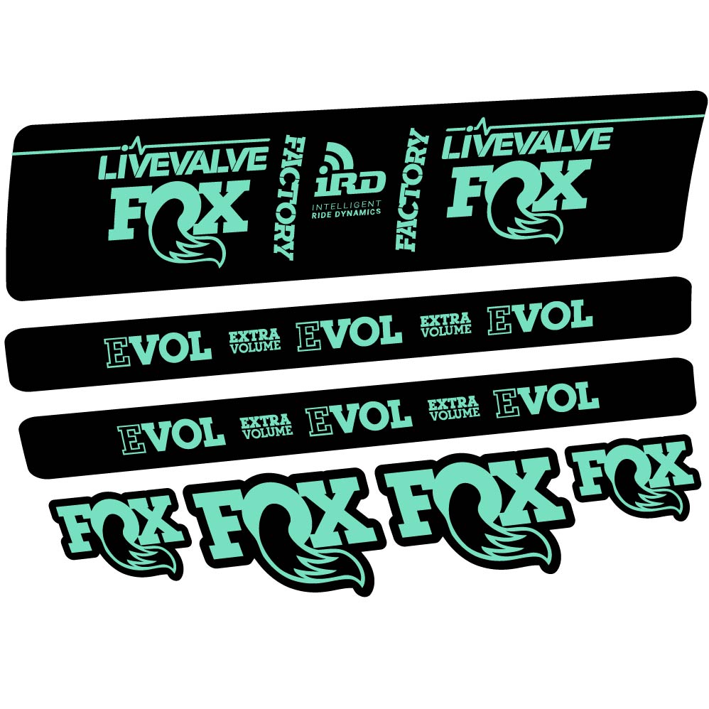 Stickers Fox DPS LiveValve 2019 compatibles Autocollants amortisseur