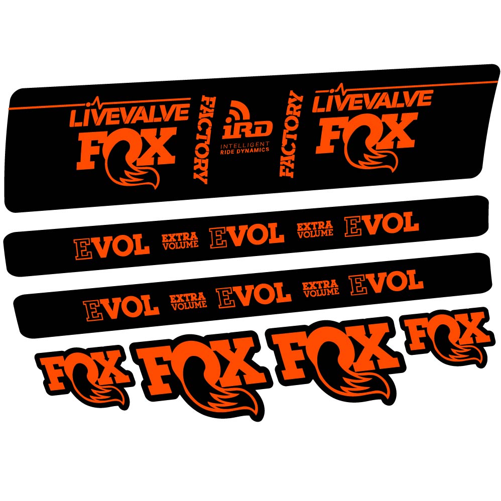 Stickers Fox DPS LiveValve 2019 compatibles Autocollants amortisseur