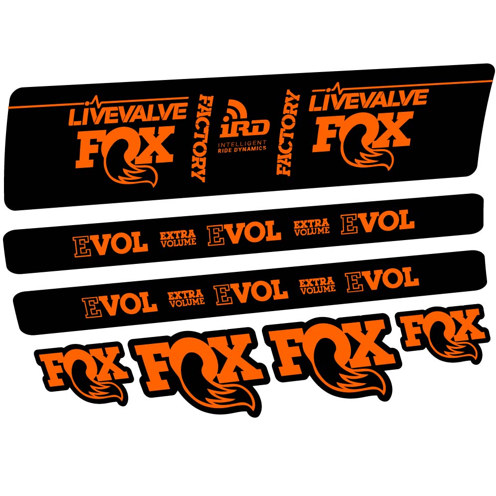 Stickers Fox DPS LiveValve 2019 compatibles Autocollants amortisseur