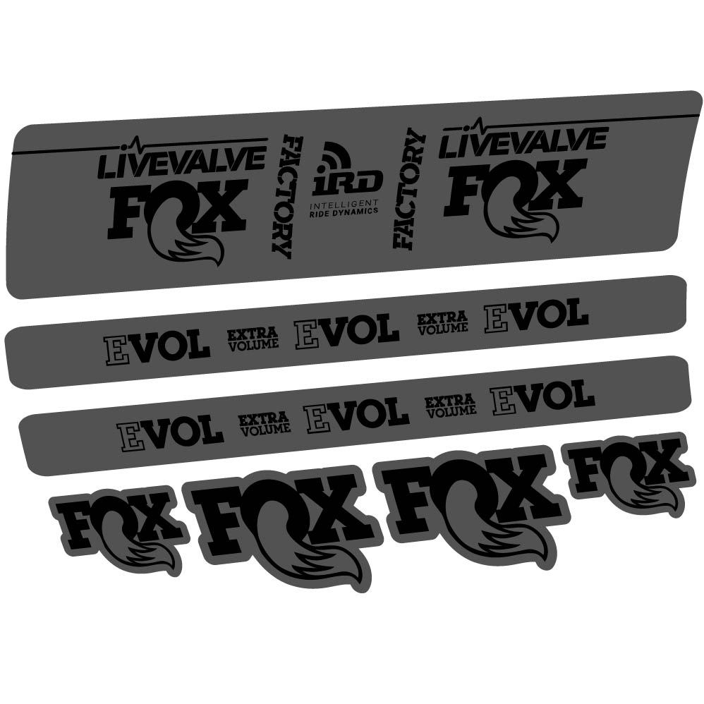 Stickers Fox DPS LiveValve 2019 compatibles Autocollants amortisseur