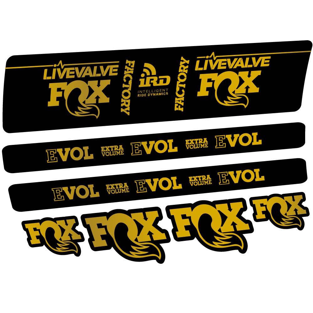 Stickers Fox DPS LiveValve 2019 compatibles Autocollants amortisseur