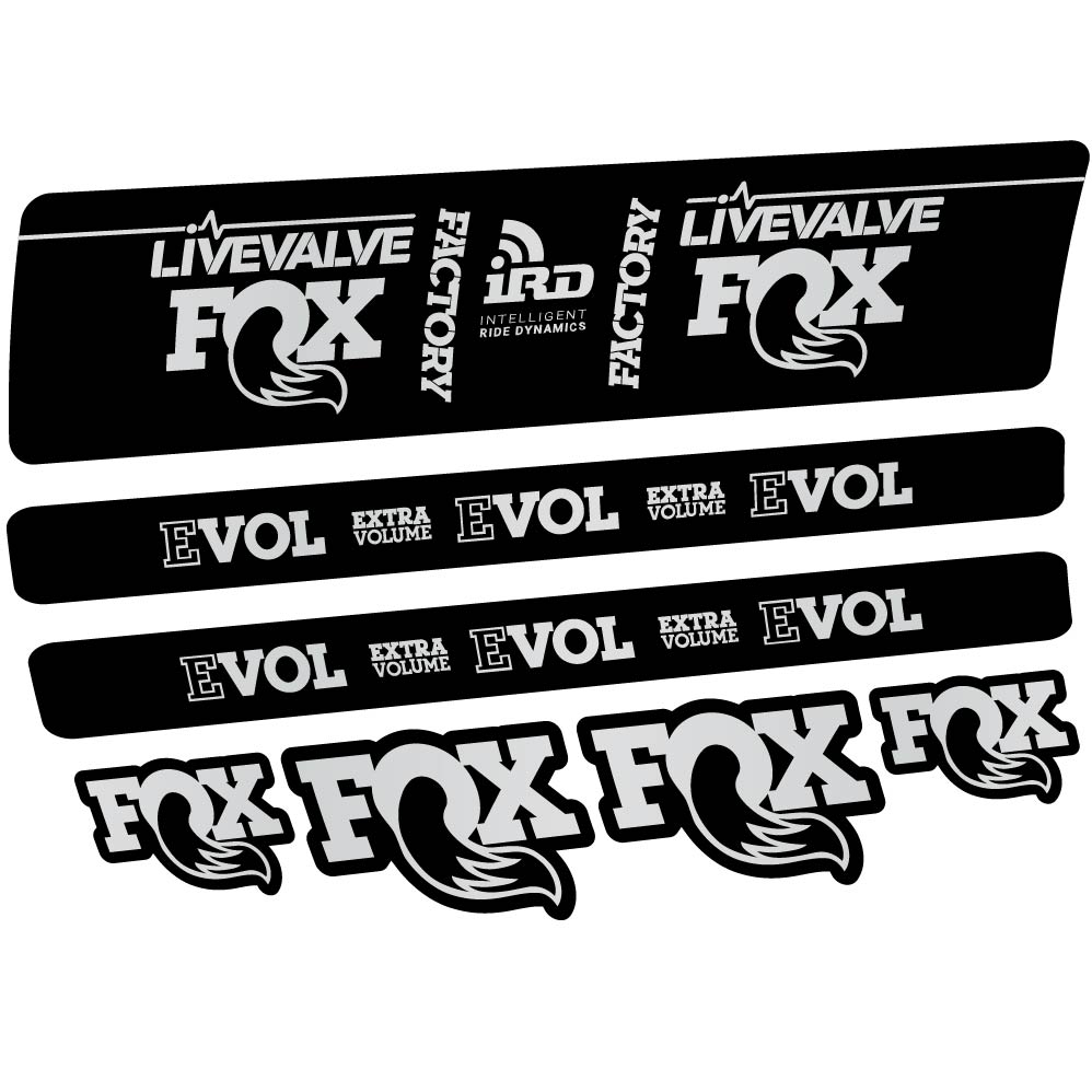 Stickers Fox DPS LiveValve 2019 compatibles Autocollants amortisseur