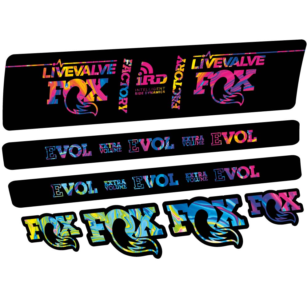 Stickers Fox DPS LiveValve 2019 compatibles Autocollants amortisseur