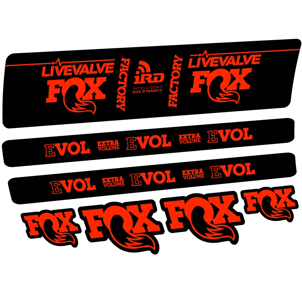 Stickers Fox DPS LiveValve 2019 compatibles Autocollants amortisseur