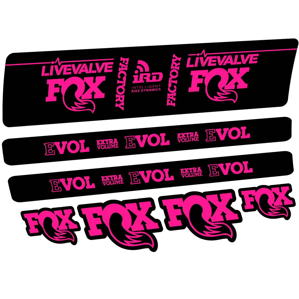 Stickers Fox DPS LiveValve 2019 compatibles Autocollants amortisseur