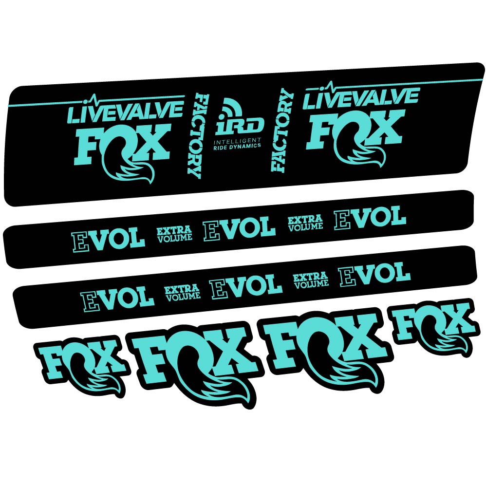 Stickers Fox DPS LiveValve 2019 compatibles Autocollants amortisseur