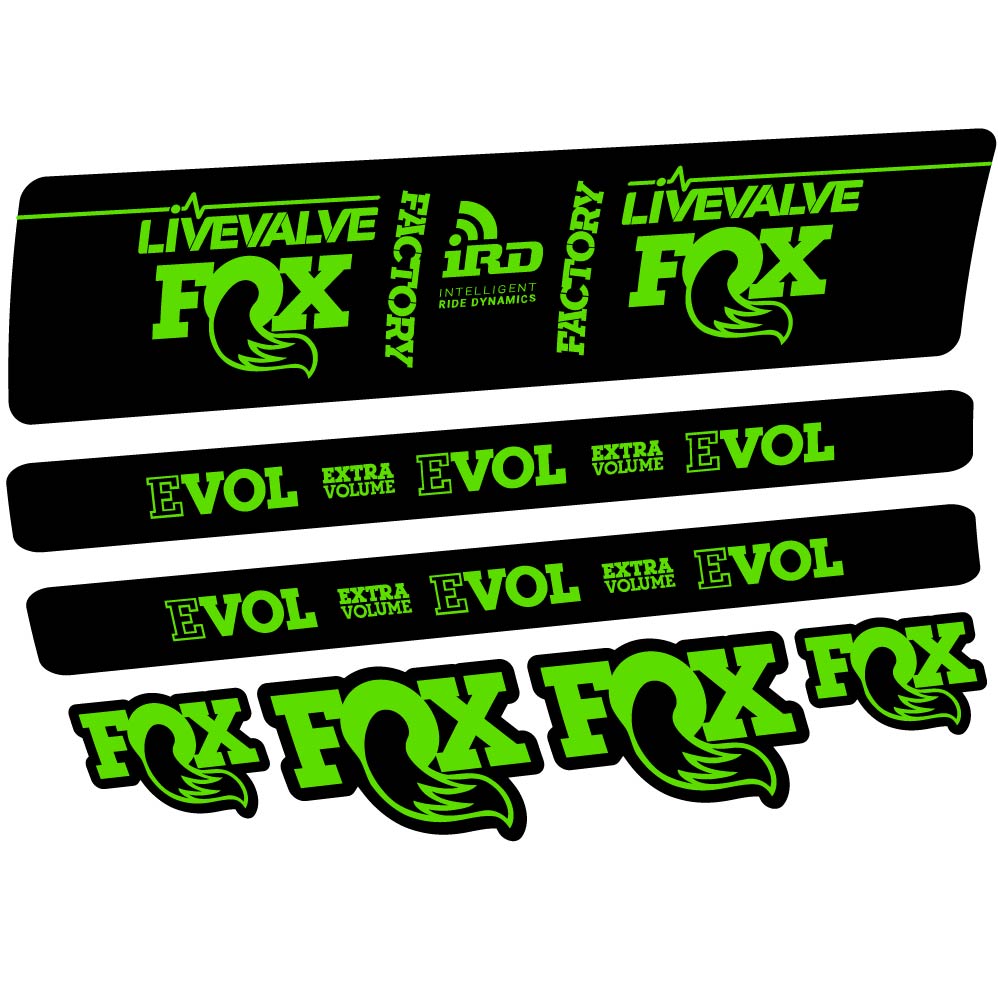 Stickers Fox DPS LiveValve 2019 compatibles Autocollants amortisseur