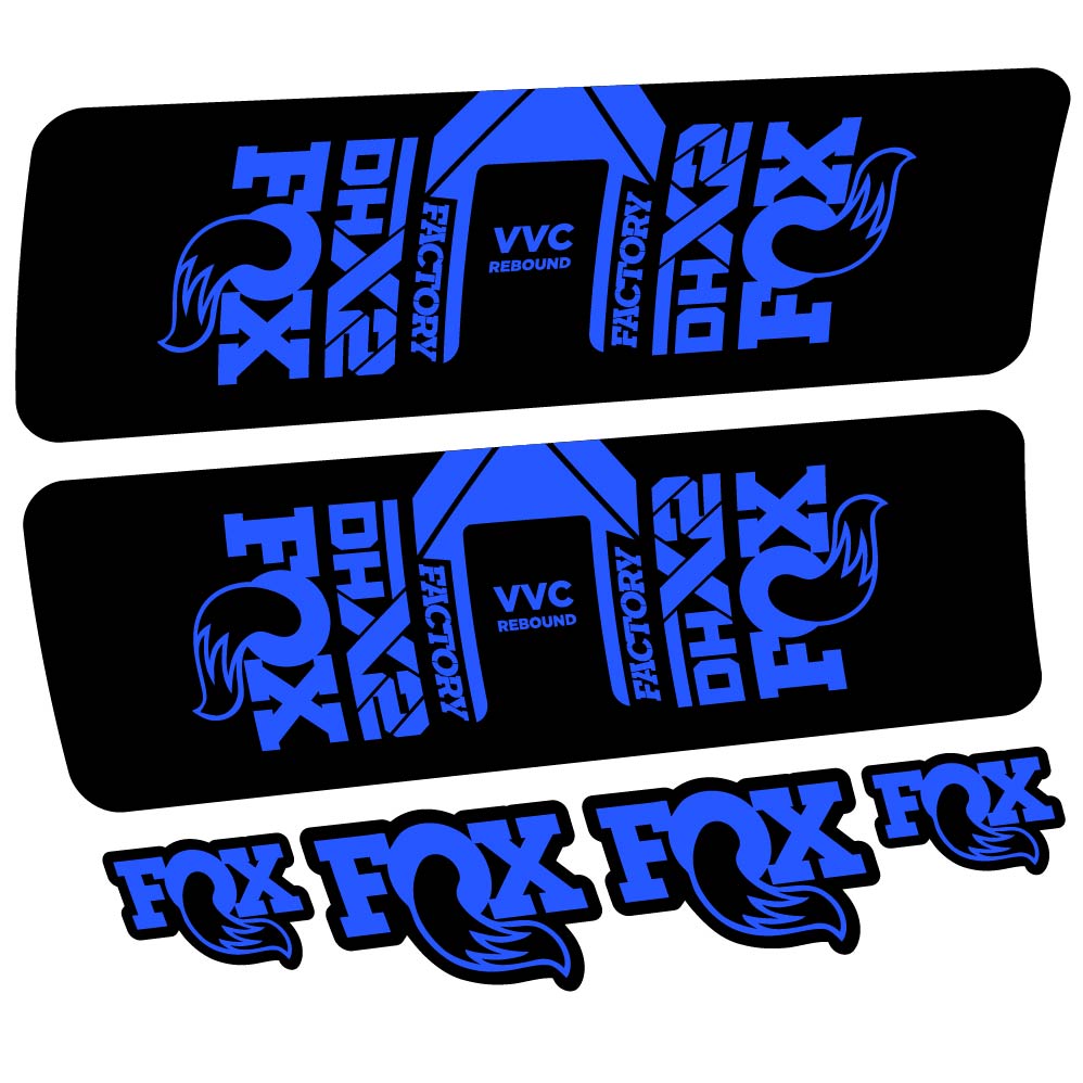 Stickers Fox DHX2 Factory 2021 compatibles Autocollants amortisseur VTT