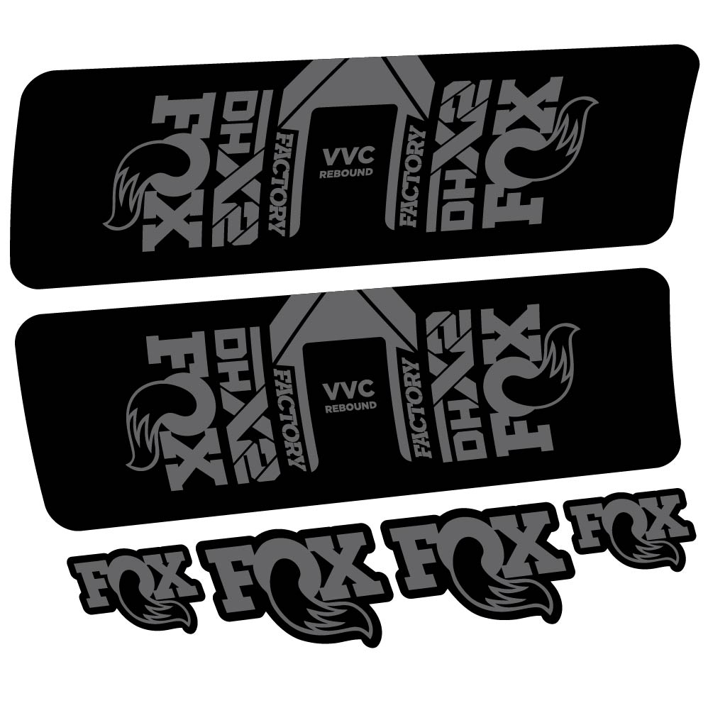 Stickers Fox DHX2 Factory 2021 compatibles Autocollants amortisseur VTT