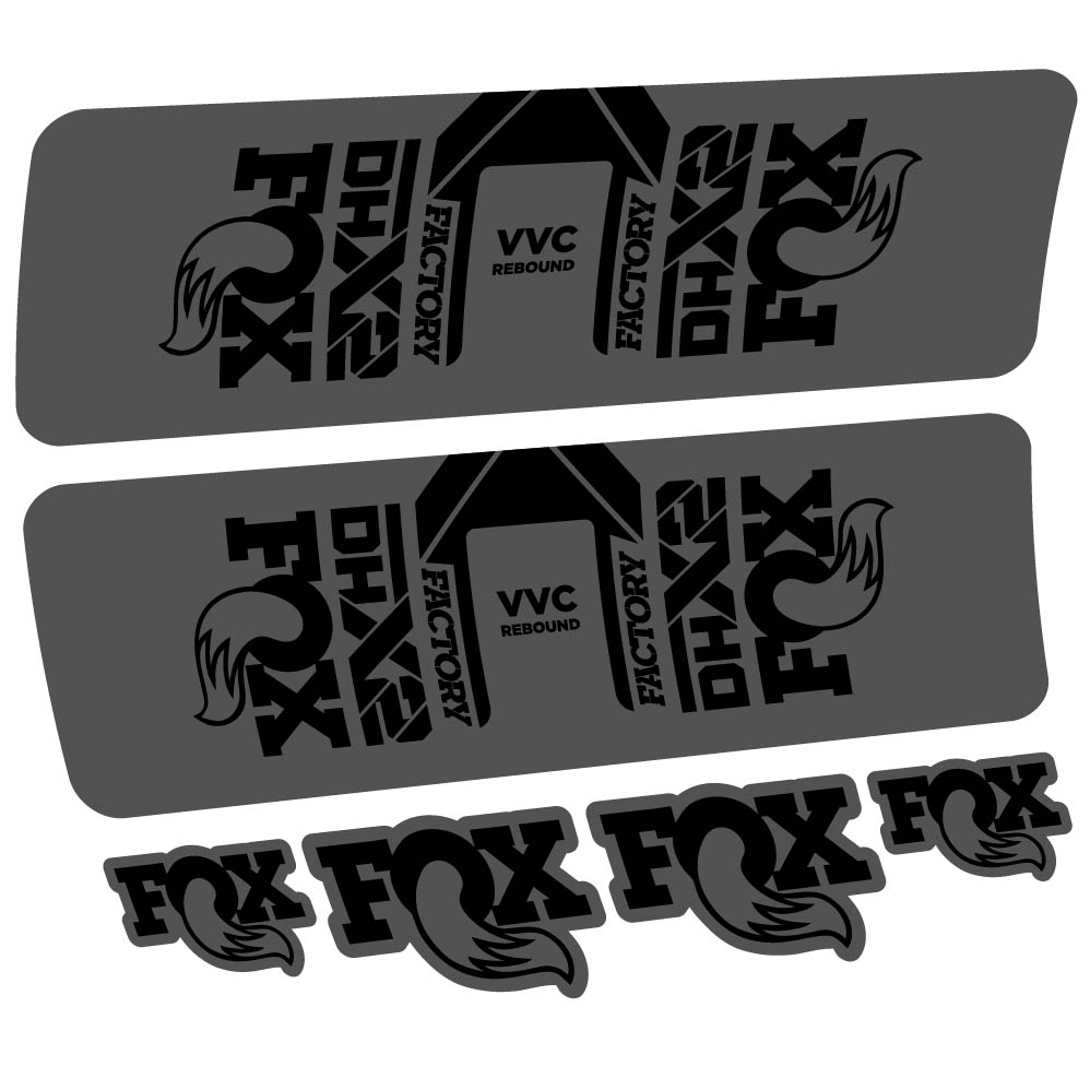 Stickers Fox DHX2 Factory 2021 compatibles Autocollants amortisseur VTT