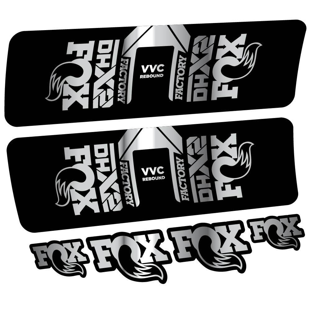 Stickers Fox DHX2 Factory 2021 compatibles Autocollants amortisseur VTT
