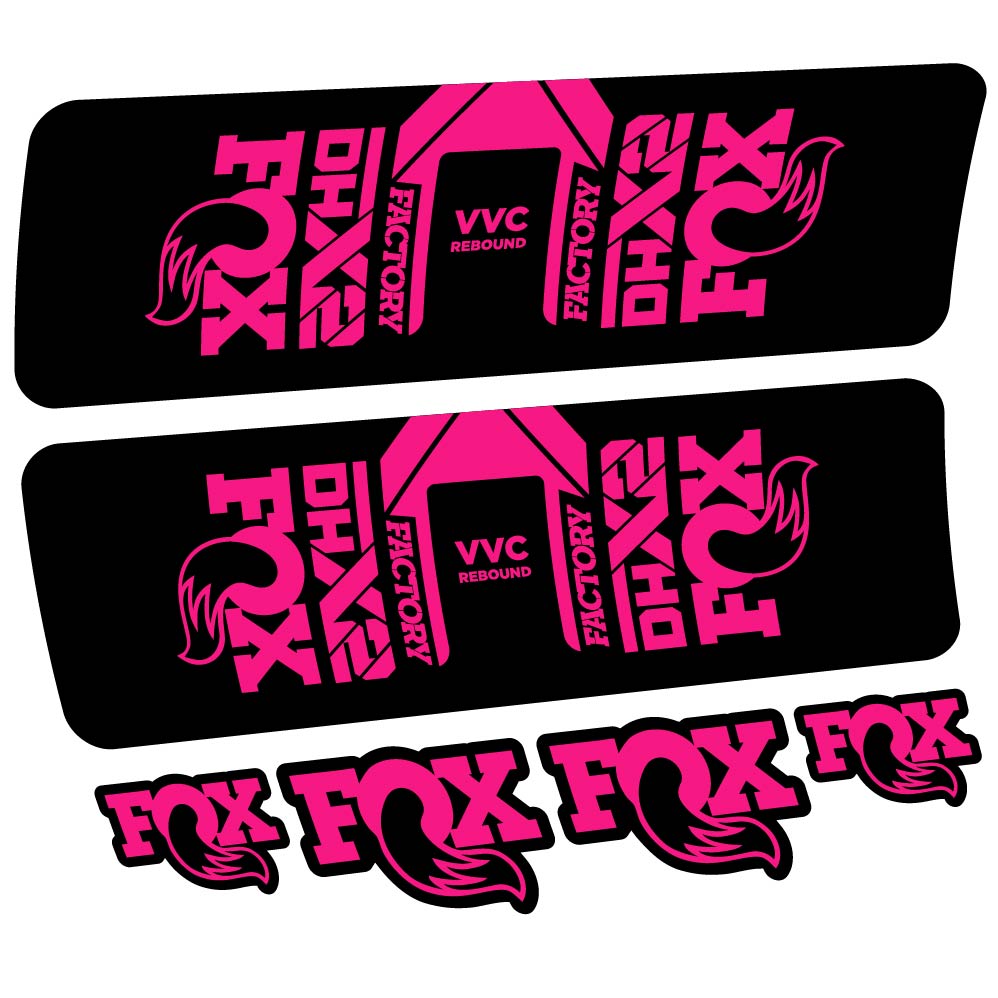 Stickers Fox DHX2 Factory 2021 compatibles Autocollants amortisseur VTT