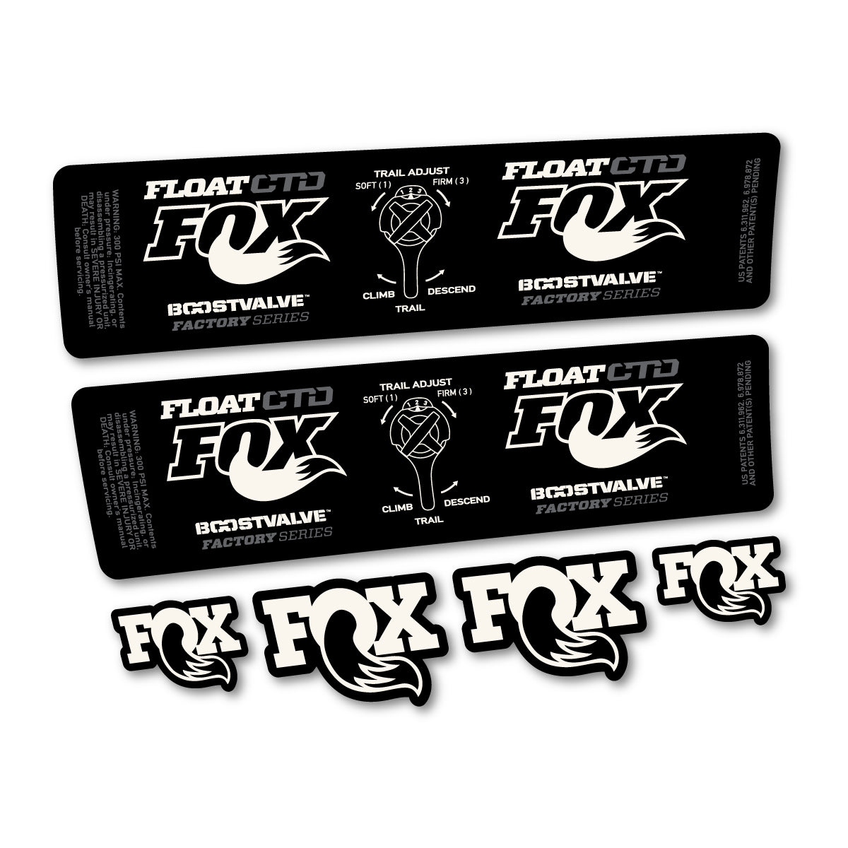 Stickers compatibles Fox Float CTD 2015 pour amortisseur – autocollants vinyle - Blanc Cassé