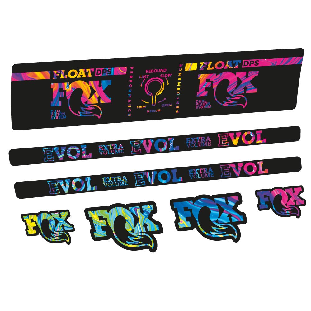 Stickers Fox Float DPS Performance compatibles - Autocollants amortisseur VTT
