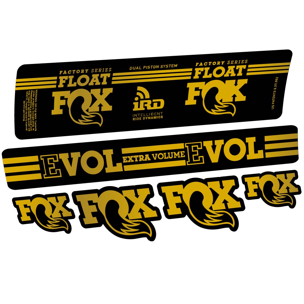 Stickers Fox Float DPS iRD 2016 compatibles Autocollants amortisseur