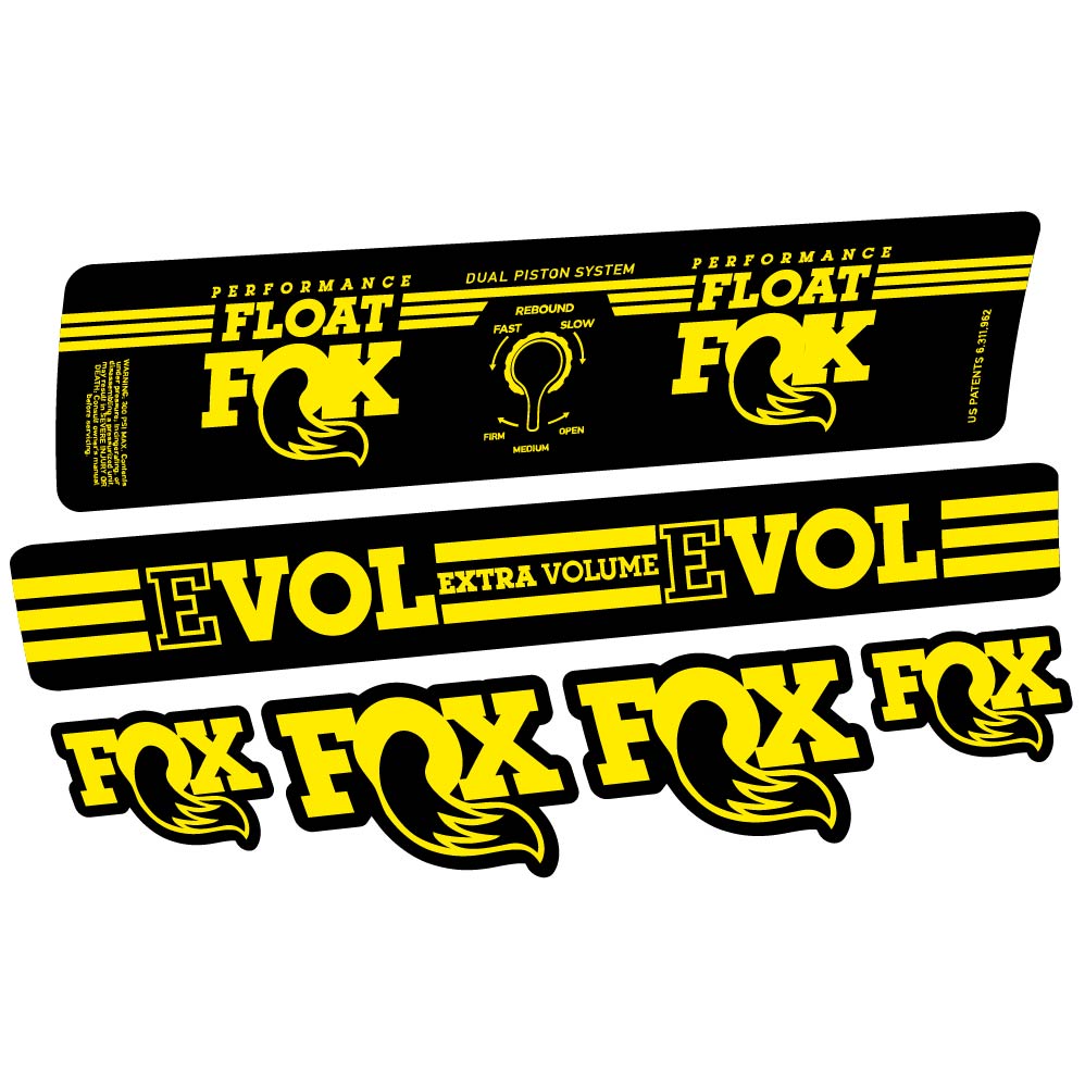 Stickers Fox Float DPS Performance 2016 compatibles Autocollants amortisseur