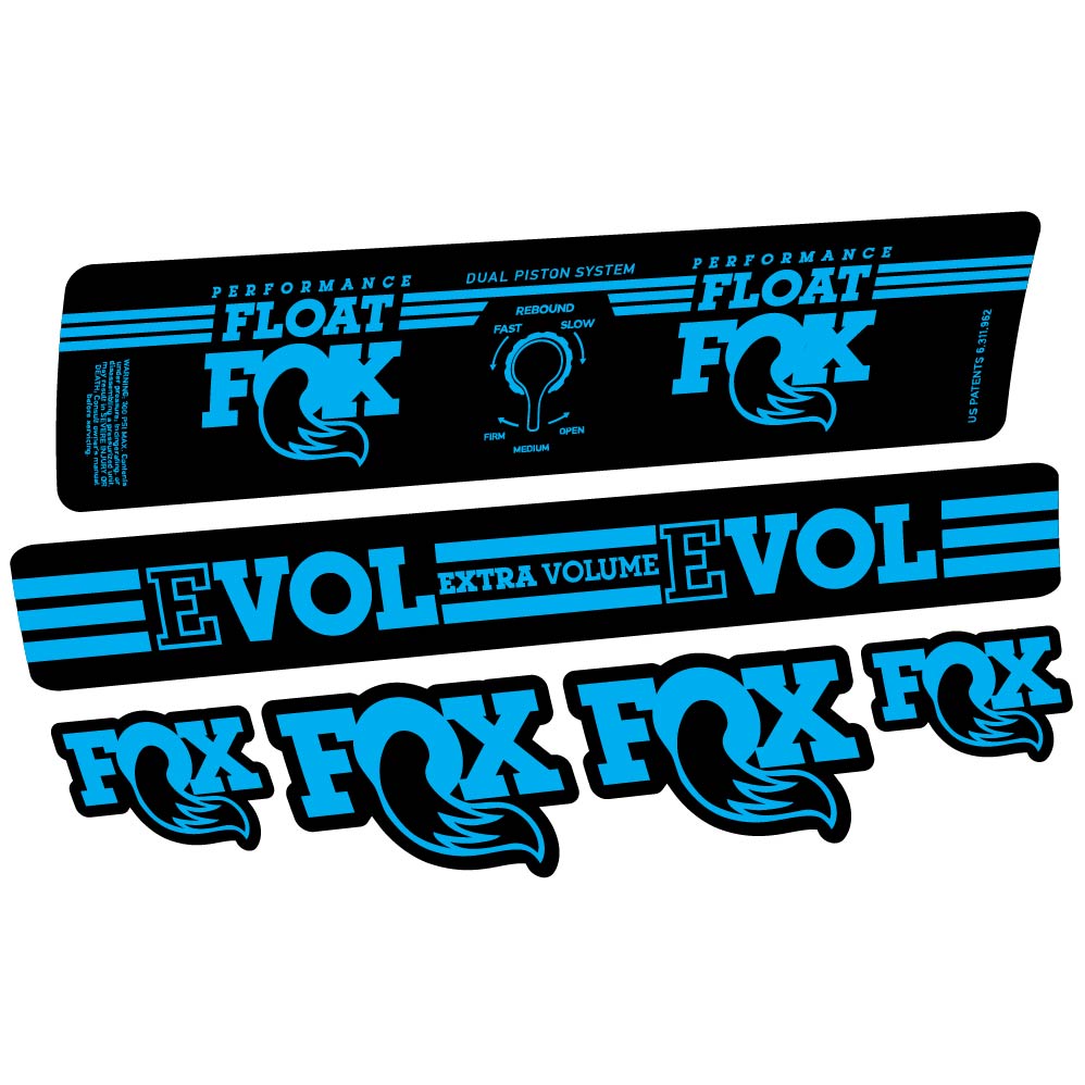 Stickers Fox Float DPS Performance 2016 compatibles Autocollants amortisseur