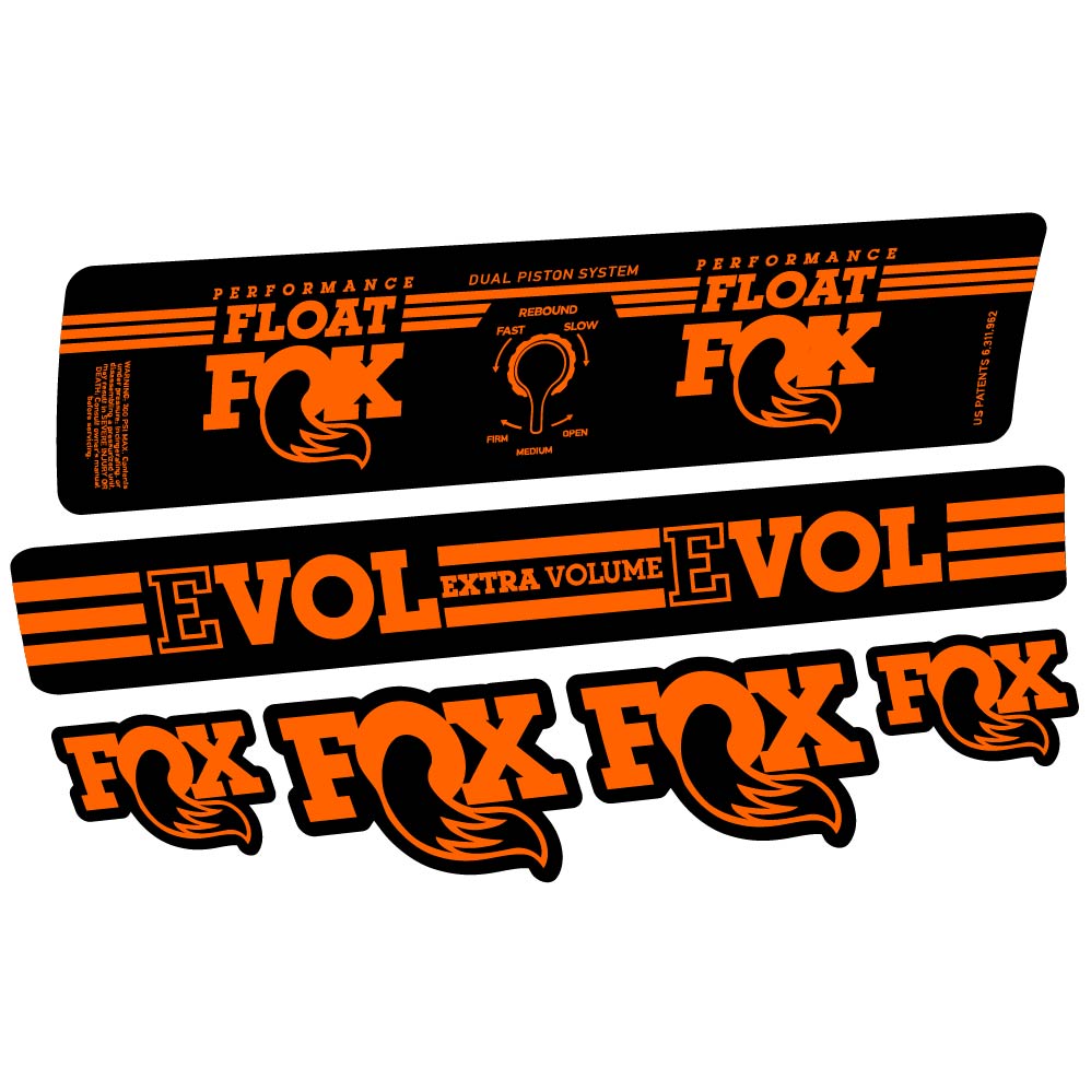 Stickers Fox Float DPS Performance 2016 compatibles Autocollants amortisseur