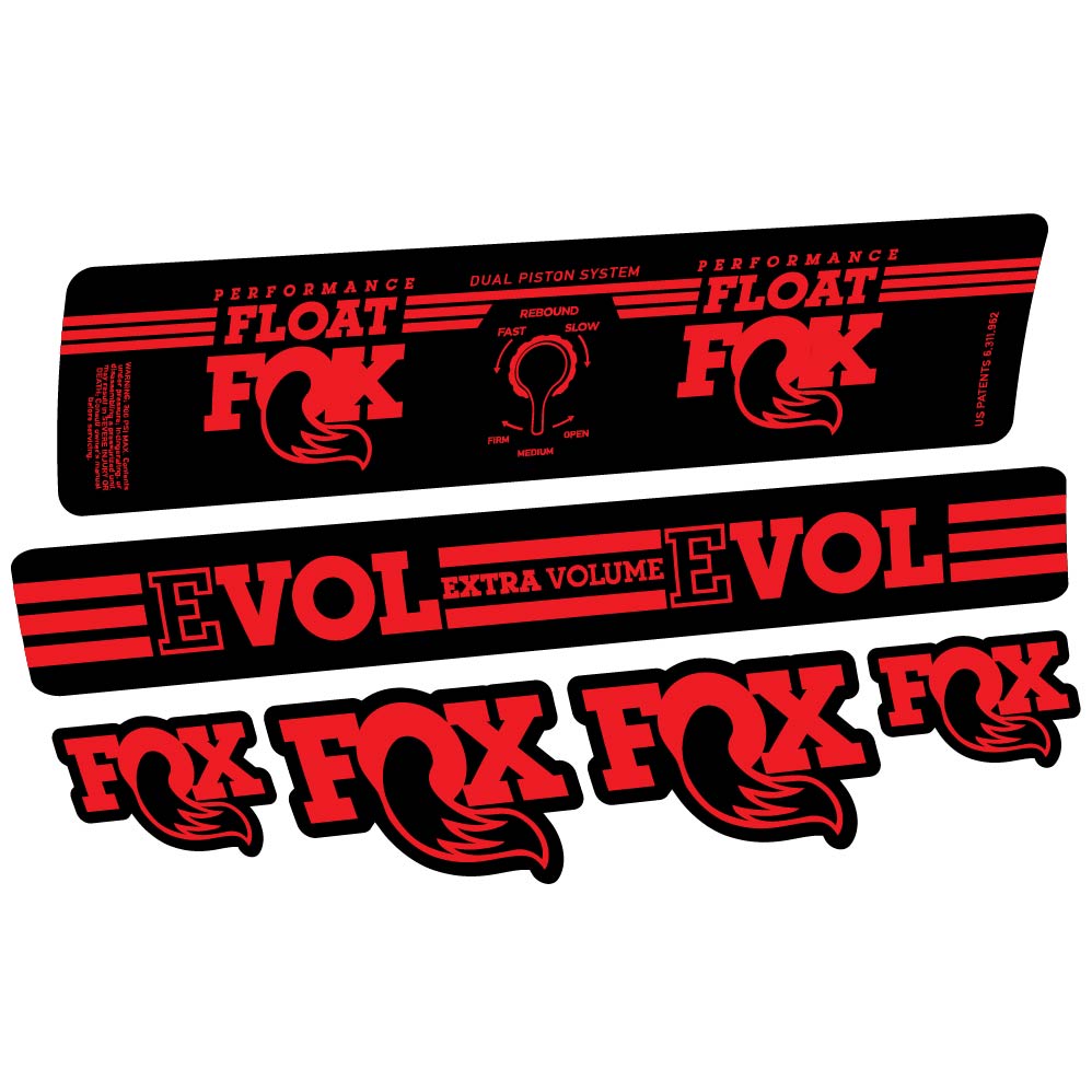 Stickers Fox Float DPS Performance 2016 compatibles Autocollants amortisseur