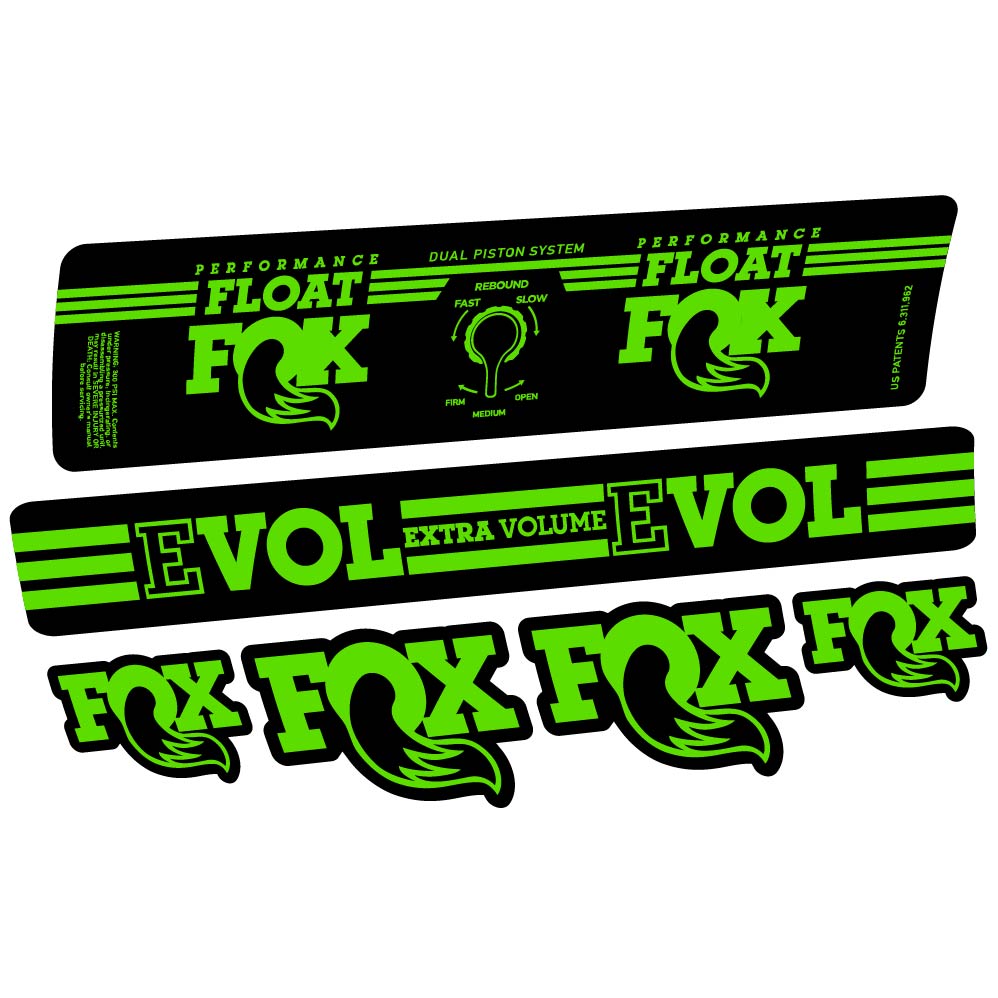 Stickers Fox Float DPS Performance 2016 compatibles Autocollants amortisseur