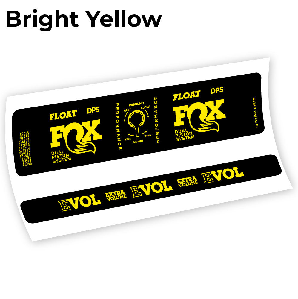 Stickers Fox DPS Performance 2021, shock compatibles Autocollants amortisseur