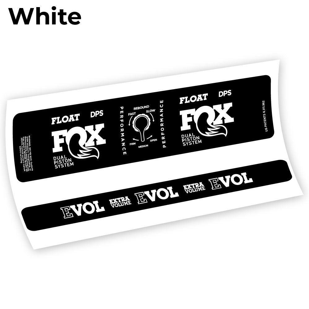 Stickers Fox DPS Performance 2021, shock compatibles Autocollants amortisseur