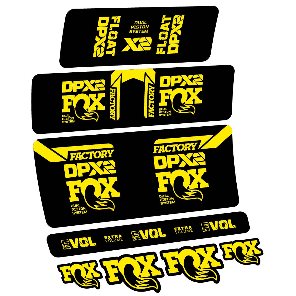 Stickers Fox Float DPX2 2021 compatibles Autocollants amortisseur