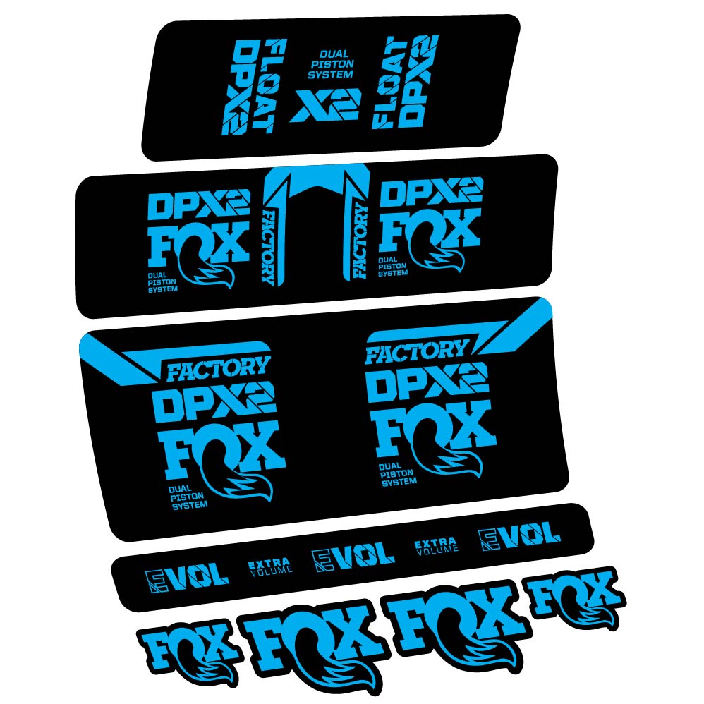 Stickers Fox Float DPX2 2021 compatibles Autocollants amortisseur