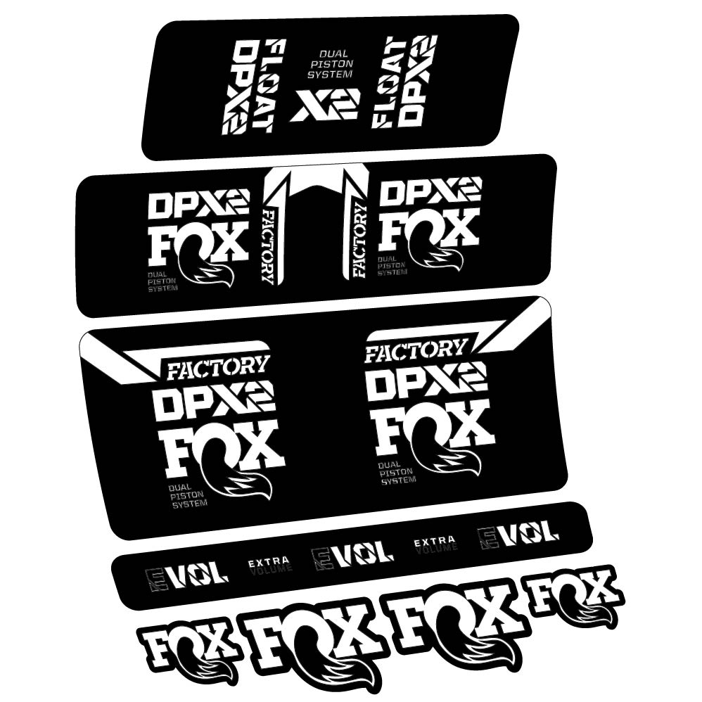 Stickers Fox Float DPX2 2021 compatibles Autocollants amortisseur