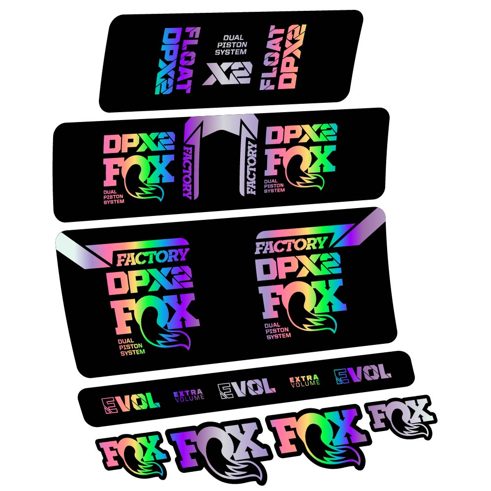 Stickers Fox Float DPX2 2021 compatibles Autocollants amortisseur