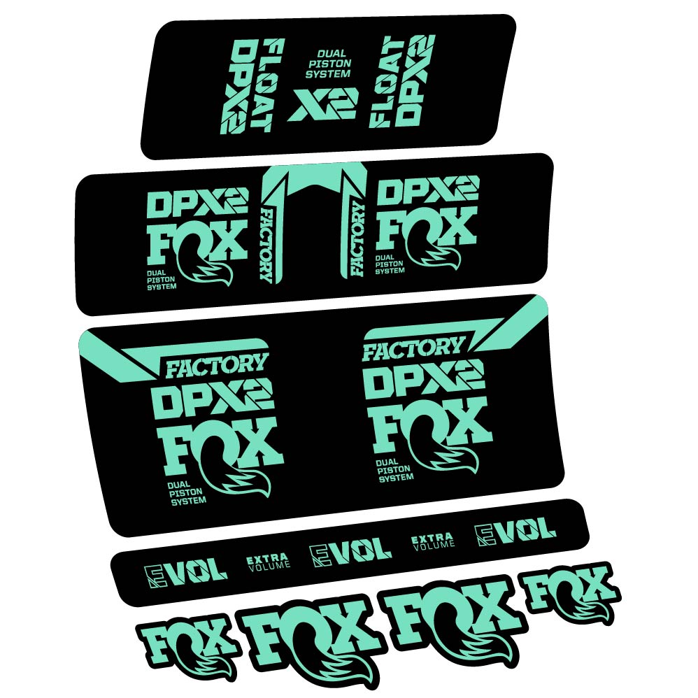 Stickers Fox Float DPX2 2021 compatibles Autocollants amortisseur