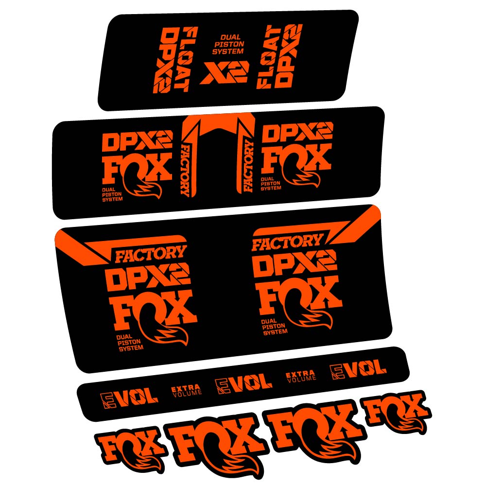 Stickers Fox Float DPX2 2021 compatibles Autocollants amortisseur
