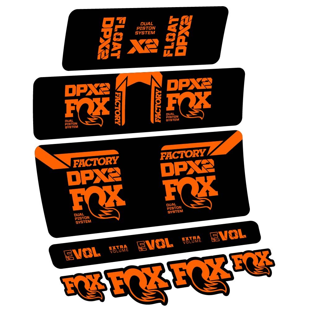Stickers Fox Float DPX2 2021 compatibles Autocollants amortisseur