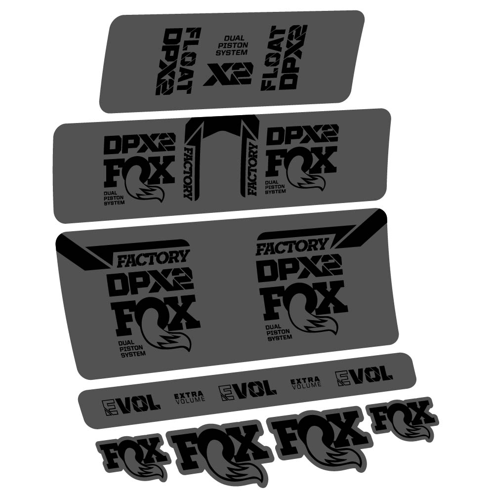 Stickers Fox Float DPX2 2021 compatibles Autocollants amortisseur