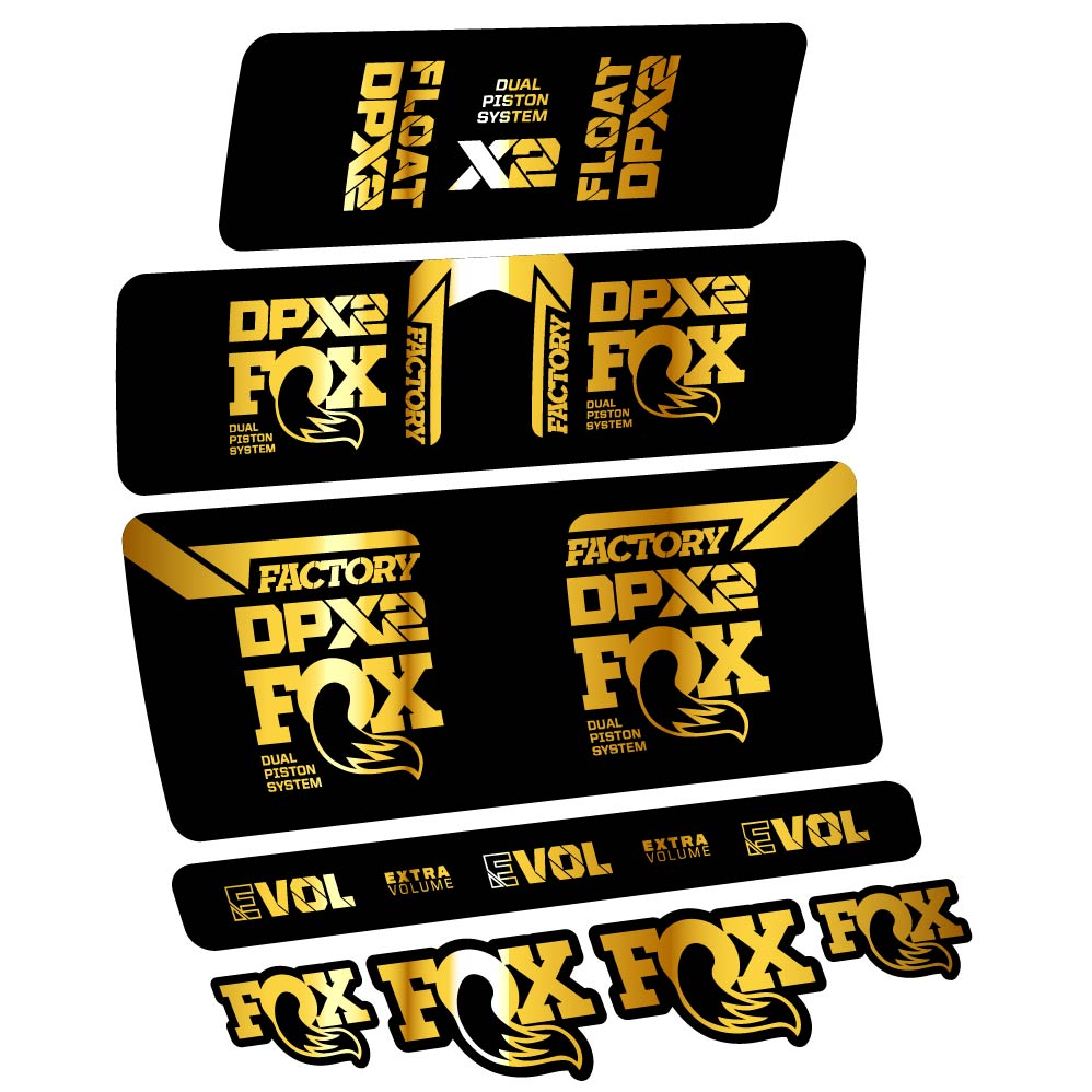 Stickers Fox Float DPX2 2021 compatibles Autocollants amortisseur