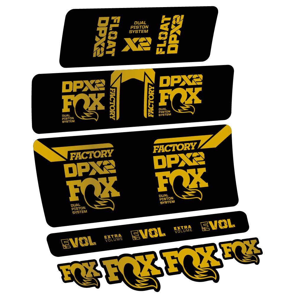Stickers Fox Float DPX2 2021 compatibles Autocollants amortisseur