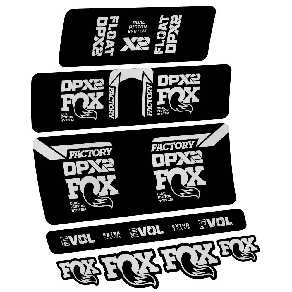Stickers Fox Float DPX2 2021 compatibles Autocollants amortisseur
