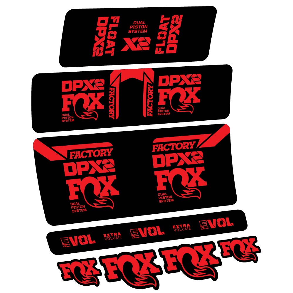 Stickers Fox Float DPX2 2021 compatibles Autocollants amortisseur