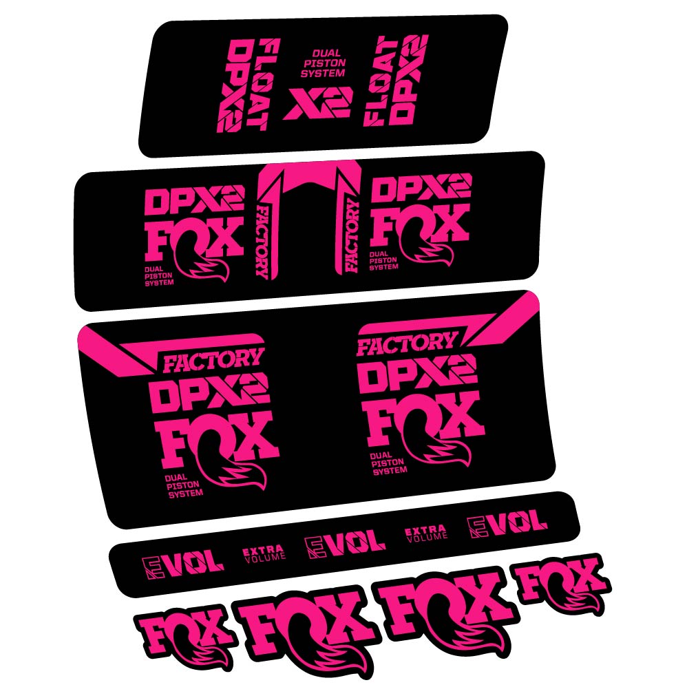 Stickers Fox Float DPX2 2021 compatibles Autocollants amortisseur