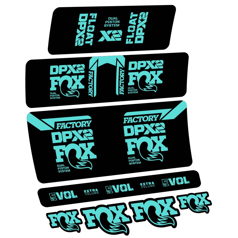 Stickers Fox Float DPX2 2021 compatibles Autocollants amortisseur
