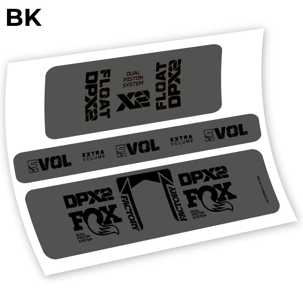 Stickers Fox Float Factory Racing DPX2 2021 compatibles Autocollants amortisseur