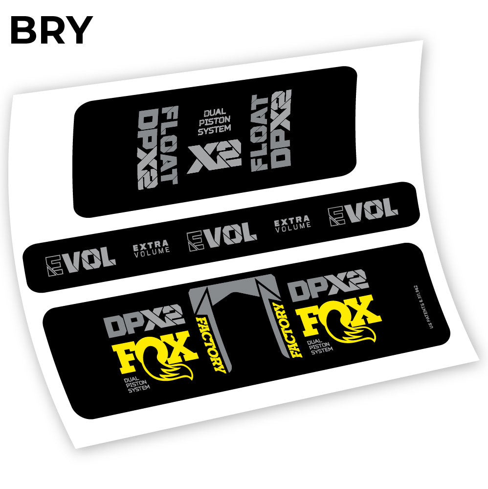 Stickers Fox Float Factory Racing DPX2 2021 compatibles Autocollants amortisseur