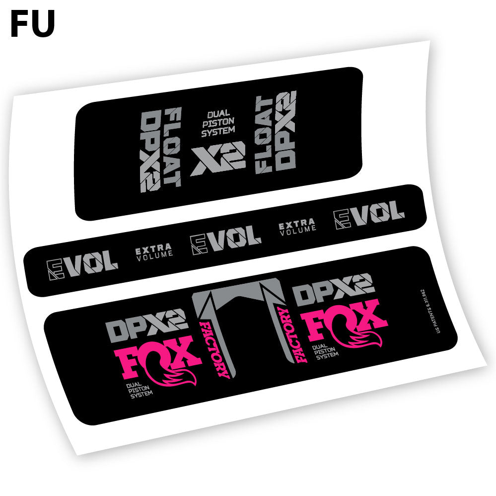 Stickers Fox Float Factory Racing DPX2 2021 compatibles Autocollants amortisseur