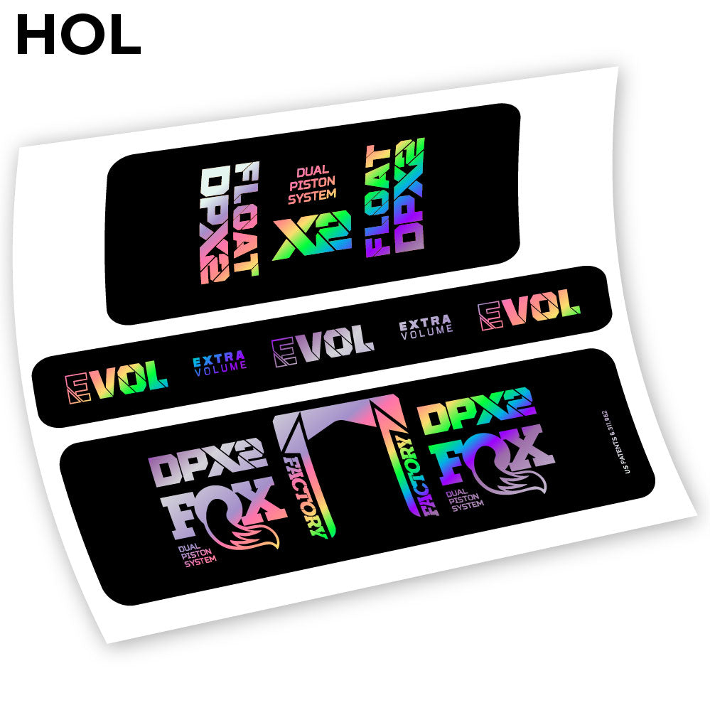 Stickers Fox Float Factory Racing DPX2 2021 compatibles Autocollants amortisseur