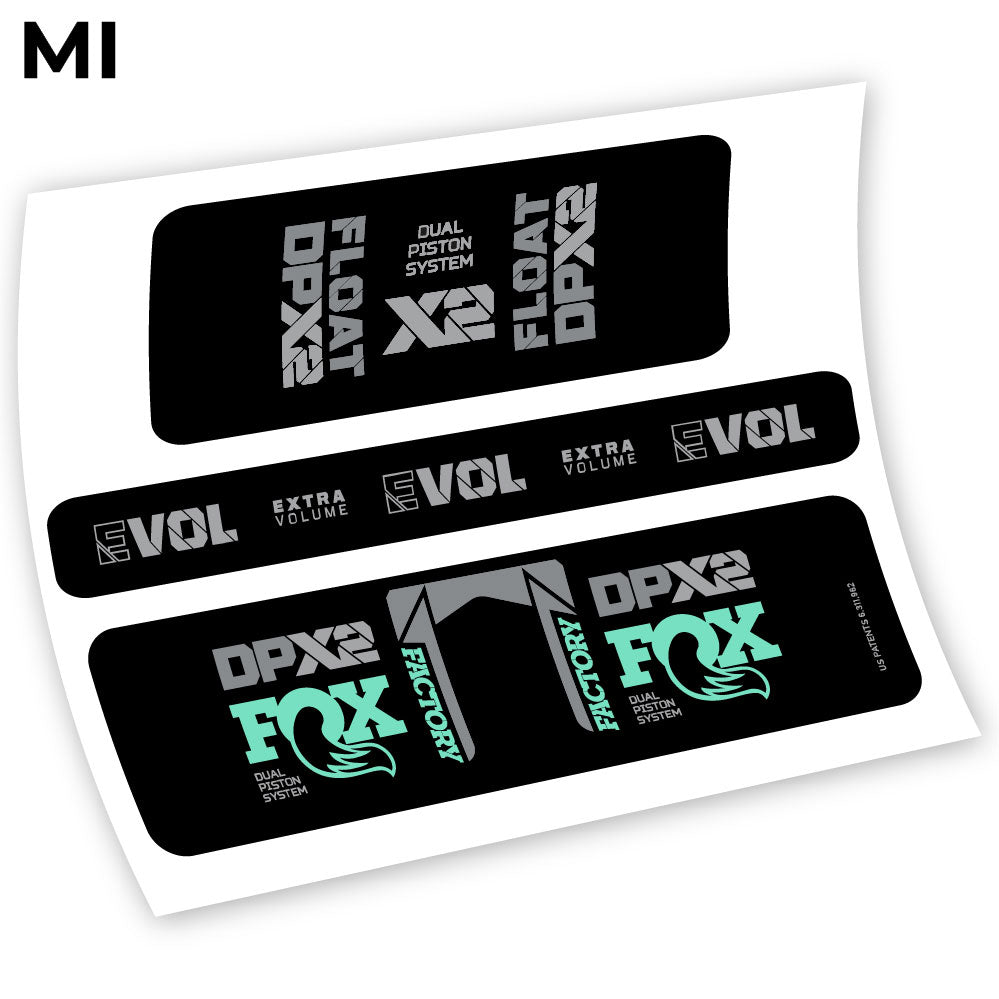 Stickers Fox Float Factory Racing DPX2 2021 compatibles Autocollants amortisseur