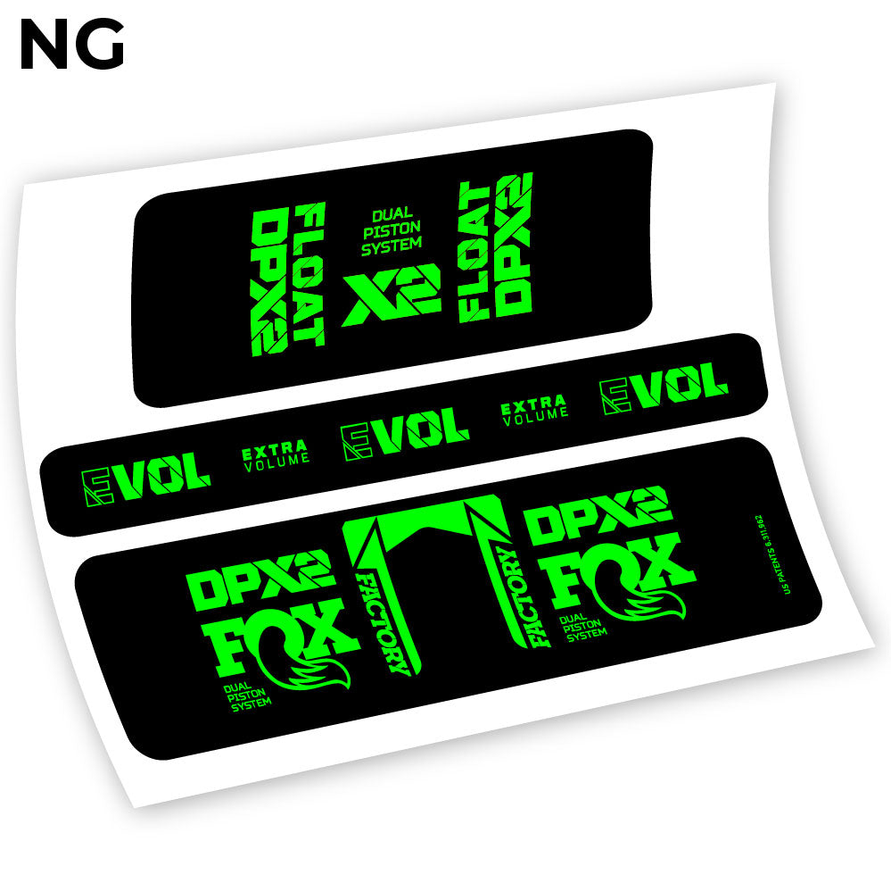 Stickers Fox Float Factory Racing DPX2 2021 compatibles Autocollants amortisseur