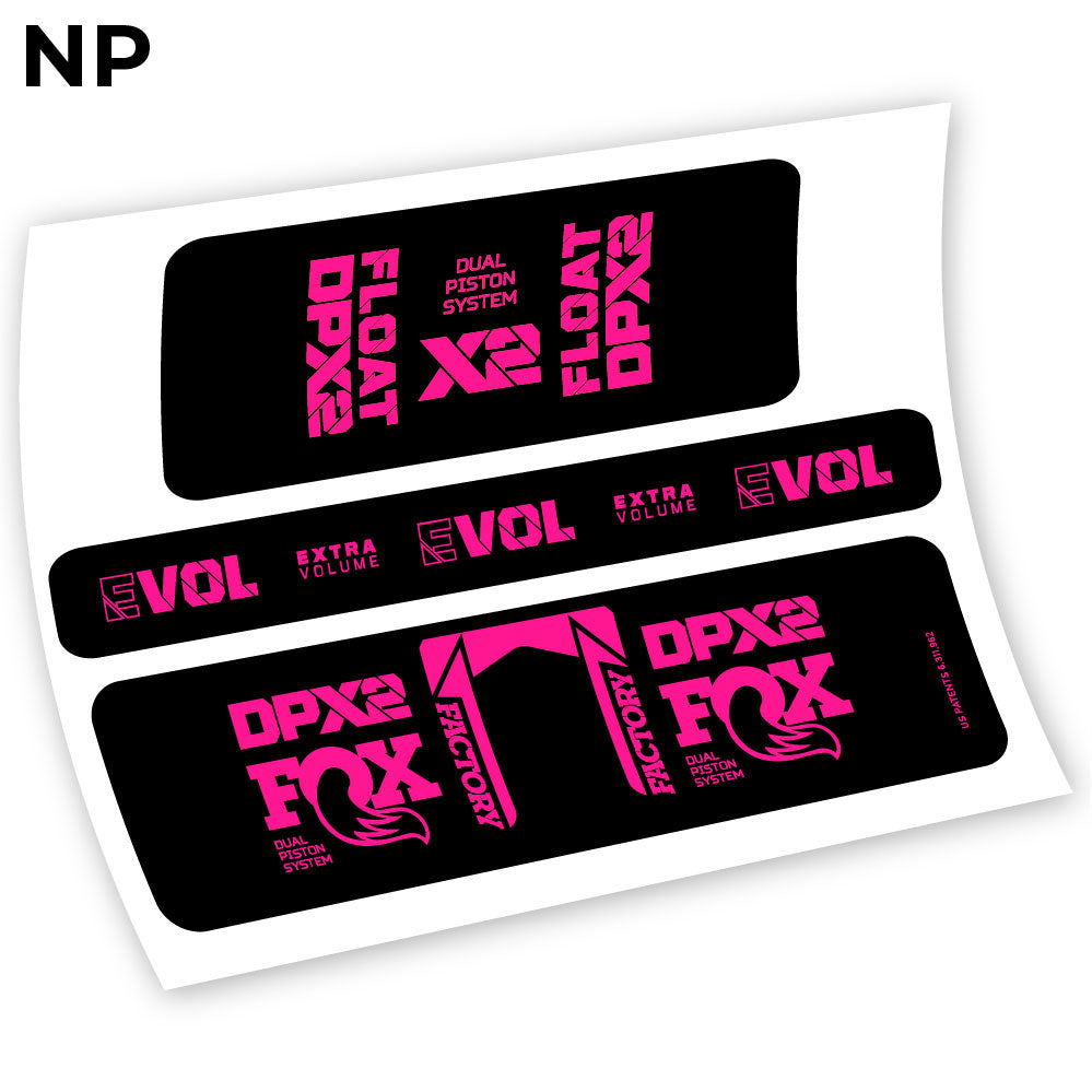 Stickers Fox Float Factory Racing DPX2 2021 compatibles Autocollants amortisseur