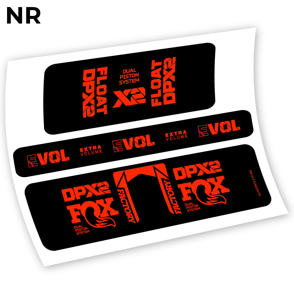 Stickers Fox Float Factory Racing DPX2 2021 compatibles Autocollants amortisseur