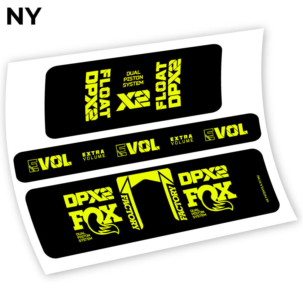 Stickers Fox Float Factory Racing DPX2 2021 compatibles Autocollants amortisseur