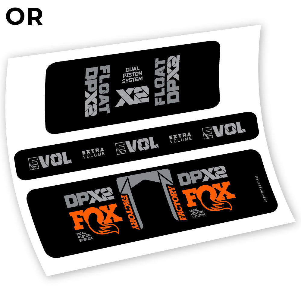 Stickers Fox Float Factory Racing DPX2 2021 compatibles Autocollants amortisseur